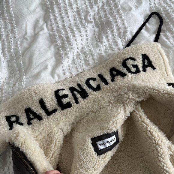 Balenciaga Black and White Leather Jacket - Picture 7 of 15